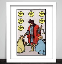 Framed Art Print Tarot Card