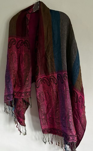 Pink multicolour paisley print - multicolour,