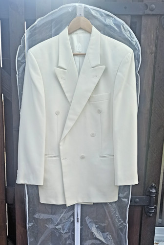 Ivory white double breasted - ivory/white,