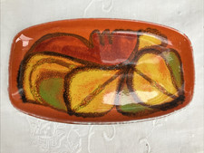 Mid Century Modern Poole Pottery Delphis Pin Tray/Dish Shape 361 7" Lynn Gregory