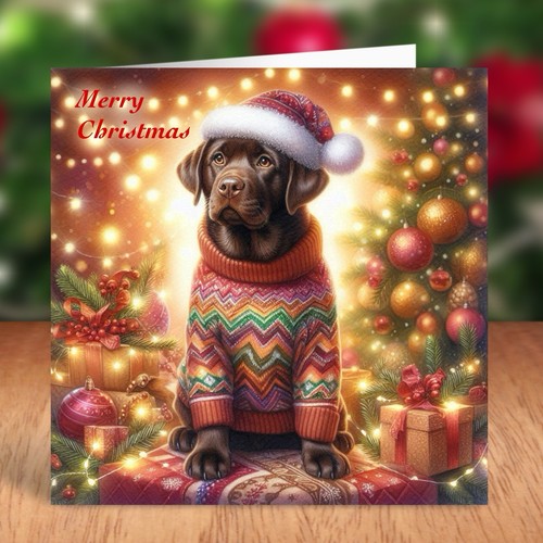 Chocolate labrador dog - chocolate,