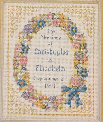 Wedding anniversary sampler - wedding, or