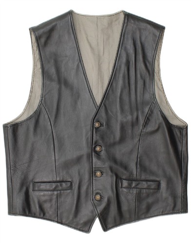 Canda mens leather waistcoat - canda,