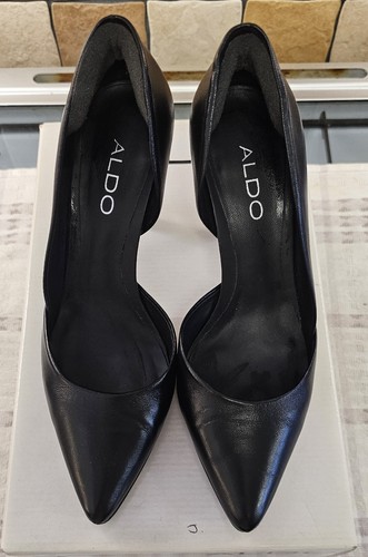 Aldo black leather shoes - shoes,
