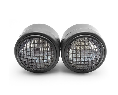 Headlights with mesh grill - with,
