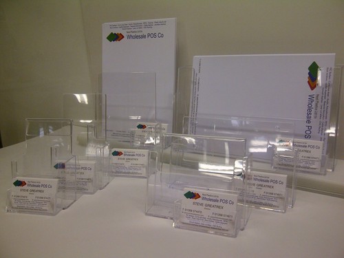 Leaflet business card - business, holders