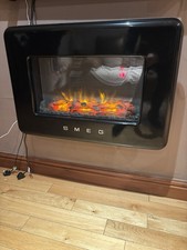 SMEG Retro Electric Fire Black