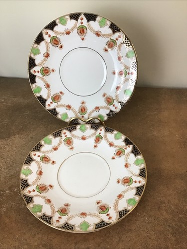 Pair antique clifton china - clifton,