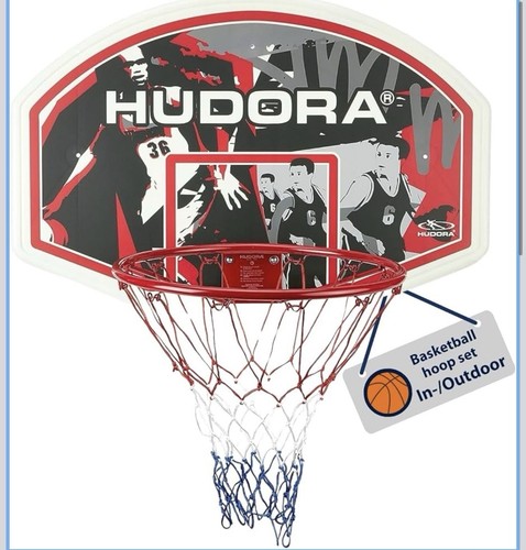 Hudora basketball hoop set - basketball,