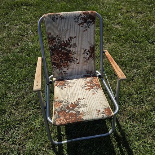 Vintage folding deck chair - folding,