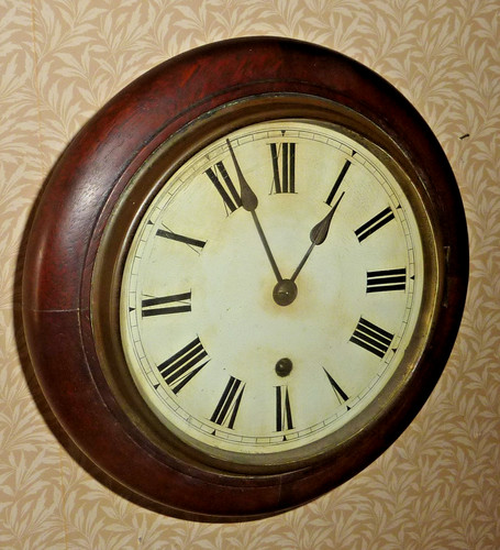 Mahogany cased circular - w&h,