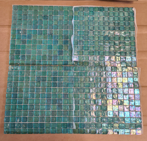 Turquoise blue clear - blue, glass