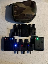 ATT Bite Alarms x 3 Carp Fishing Alarms and Receiver Set