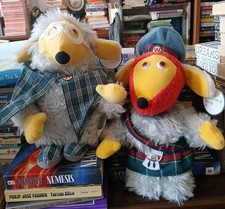 Pair Wombles Ace Ltd Vintage Cuddly Toys Uncle Bulgaria Macwomble Plush Cute