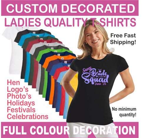 Custom printed ladies - custom,