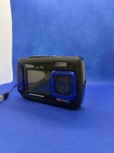 Blue vivitar vivicam v090 dual - vivitar,