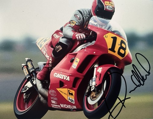 Randy mamola hand signed 10x8 - hand,