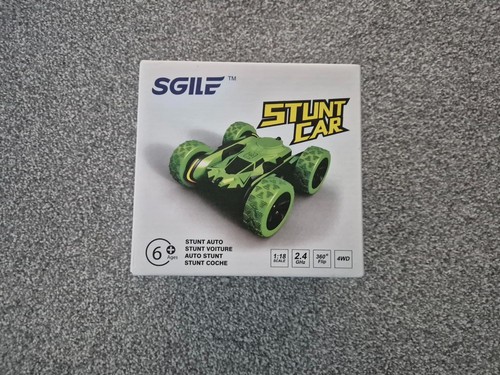 Sgile green stunt car with - rc,