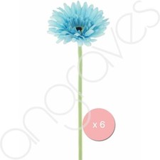 Set of 6 Sky Blue Small Head