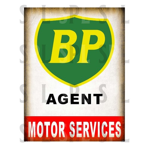 Agent metal sign retro - bp,