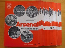 Arsenal home away programmes - &,