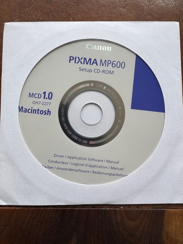 Canon pixma mp600 macintosh - pixma,