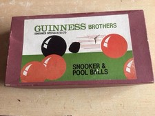 Guinness Brothers Vintage Snooker and Pool Balls Set