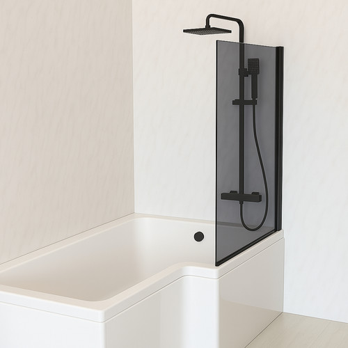 Modern shaped shower bath - modern,