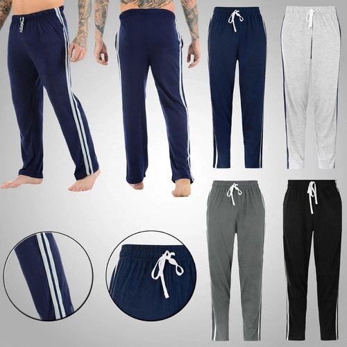 Mens jersey striped joggers - ,