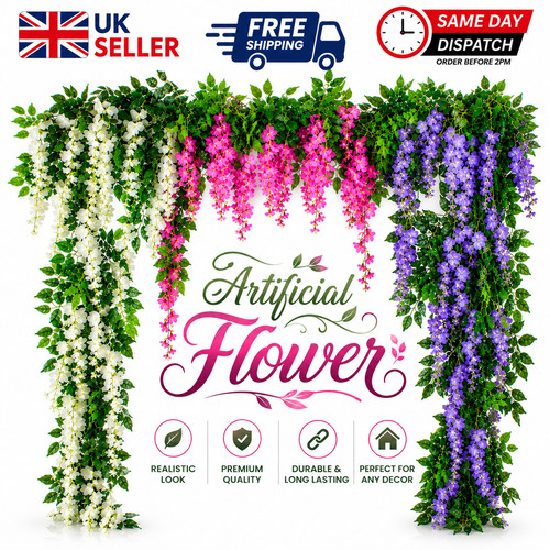 7ft artificial wisteria - 7ft,