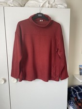 Poetry Burnt Orange Cotton Mix Top With Pockets Size 14 Bust 48” app VGC