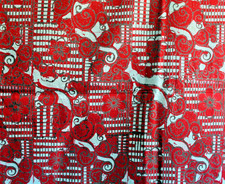 vintage African ankara wax print fabric (seller ref: 008) 119cm x 174cm