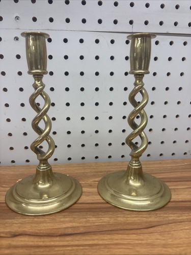 Antique brass barley twist - brass,
