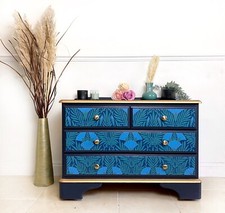 Upcycled Decoupaged And Painted Chest Of Drawers