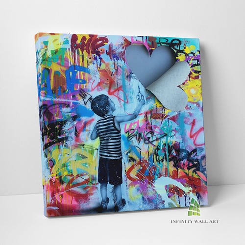 Boy broken heart graffiti - boy,
