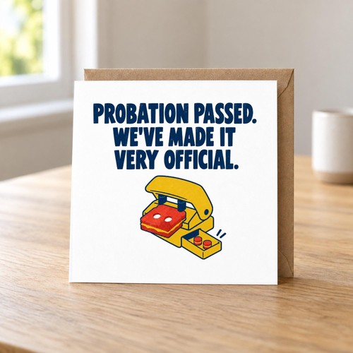 Funny probation passed - passed, card