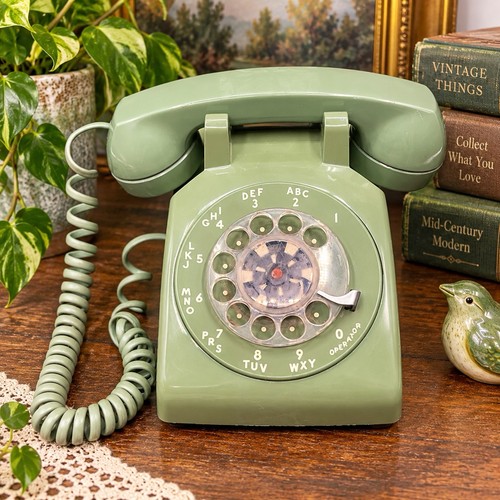 Rare old vintage green - vintage, rotary