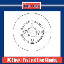 2x Brake Discs Solid For