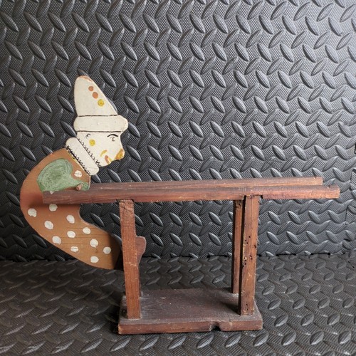 Antique acrobatic clown - acrobatic, on