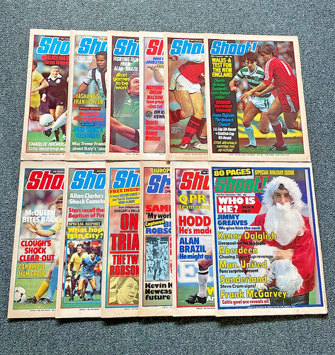 Vintage shoot football - shoot!,