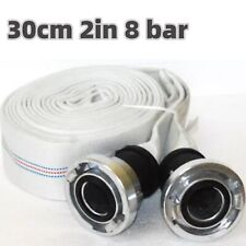 Fire Hose 2'' Diameter 98ft Long Water Hose 30m Layflat Pressure 116 PSI