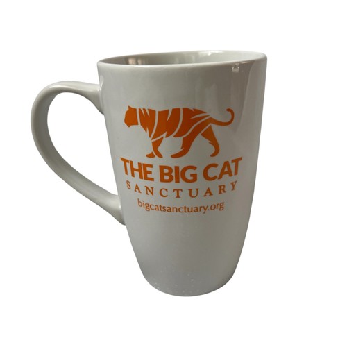 White orange tiger - white, ceramic
