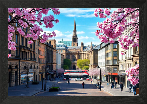 Glasgow city center framed - glasgow,