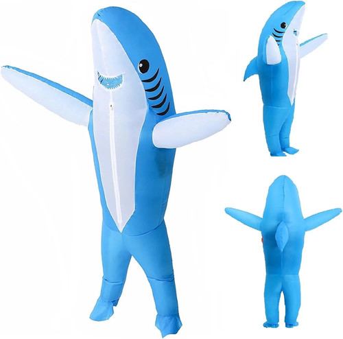 Inflatable shark costume - inflatable,