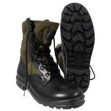 Original German Army Tropical Jungle Canvas and Leather Boots - Unissued