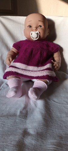 Hand knitted dress - knitted, for
