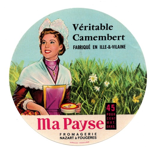 France vintage cheese - vintage, label