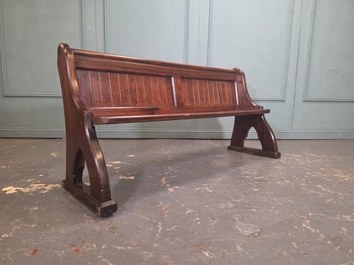 Antique oak church - church, bench