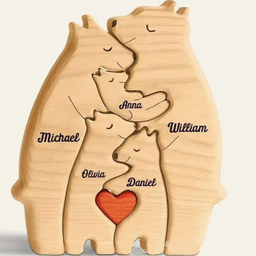 Custom wooden bear puzzle for - custom,