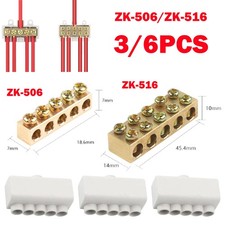3/6Pcs Branch Terminal Block